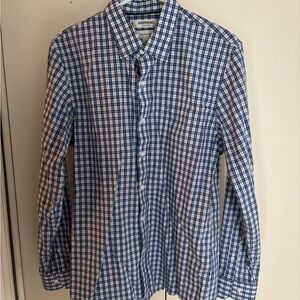 Goodthreads Blue and White Plaid Shirt